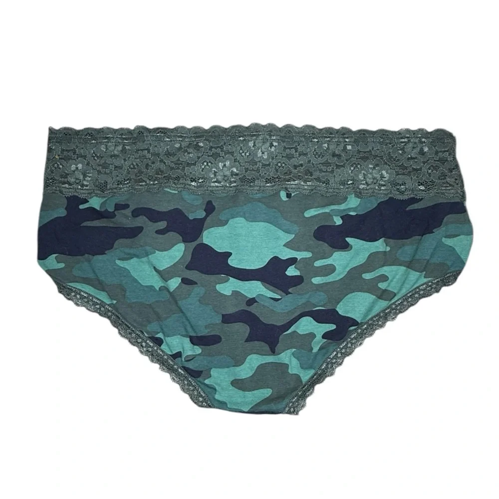 Torrid Cotton Mid-Rise Lace Trim Hipster Set of 3 Pair of Panties - Picture 3 of 8